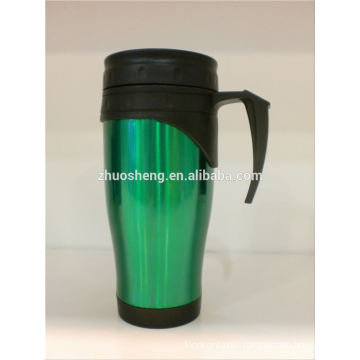 wholesales ceramic stainless steel coffee mug, double wall coffee mug, gun coffee mug